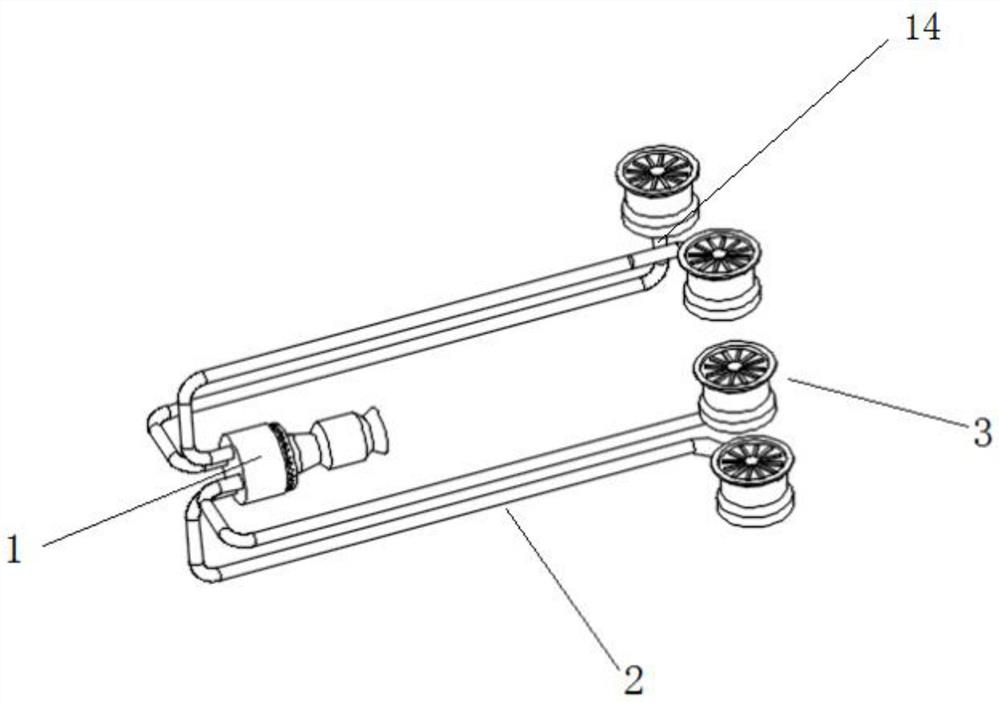 Air-driven ducted fan jet propulsion power system