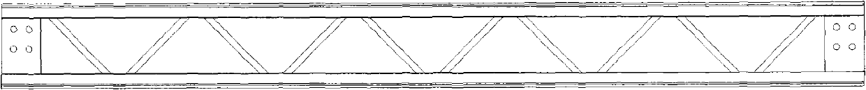 Hollow steel girder and steel framework system