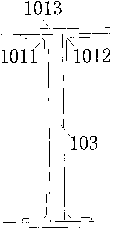 Hollow steel girder and steel framework system