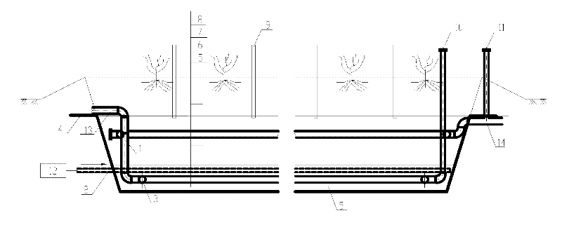 Sewage aerobic land treatment system