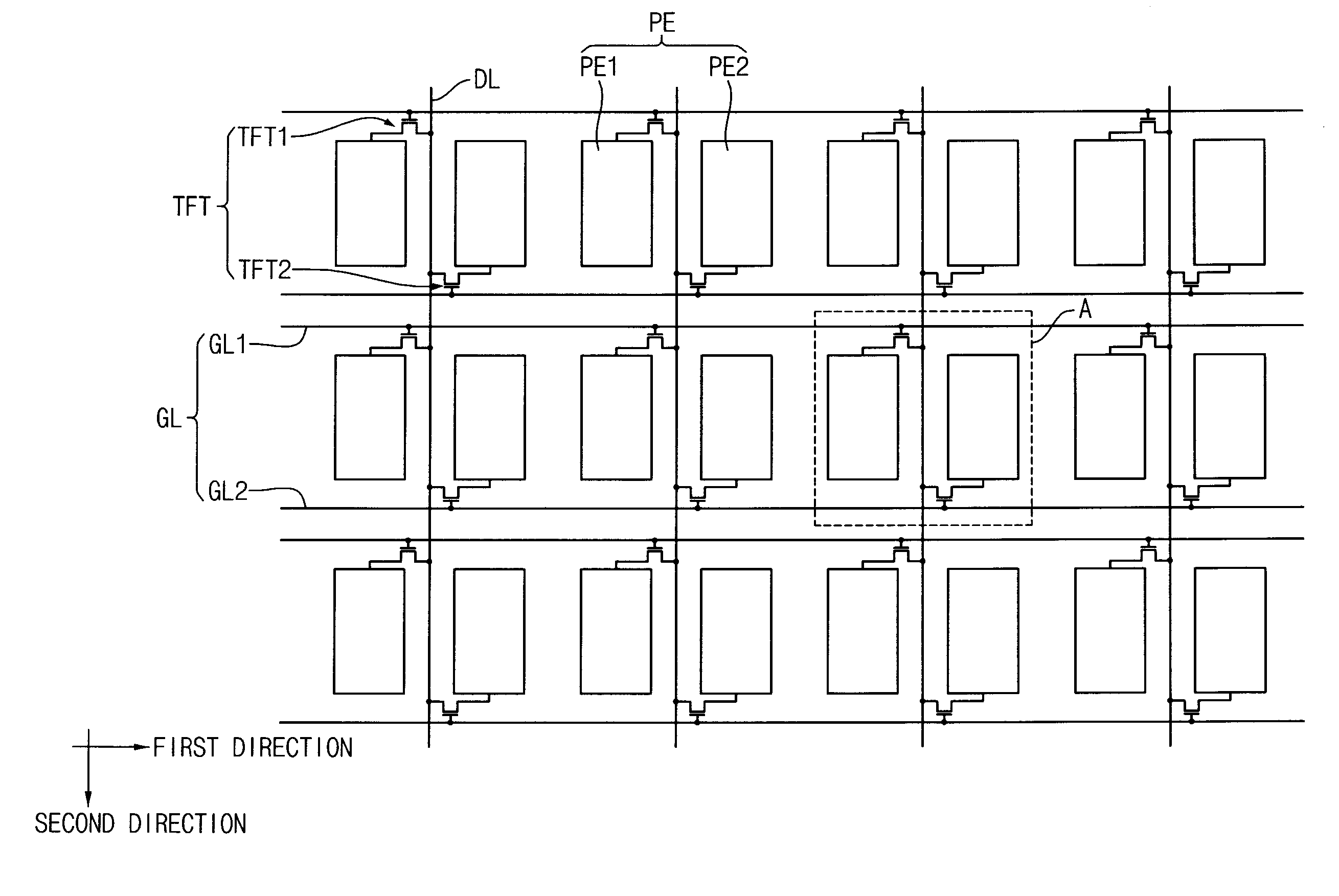 Array substrate and display panel having the same