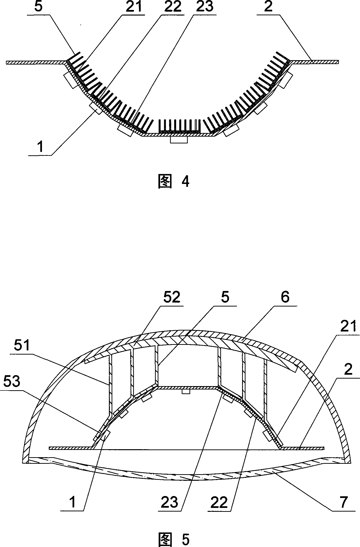 Large power wide-angle LED road lamp