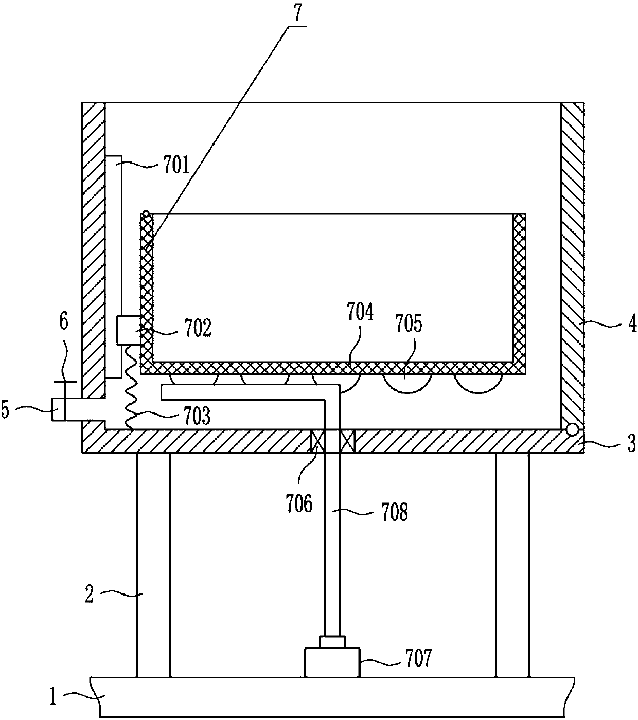 Cleaning device for small tools for gynecological operation