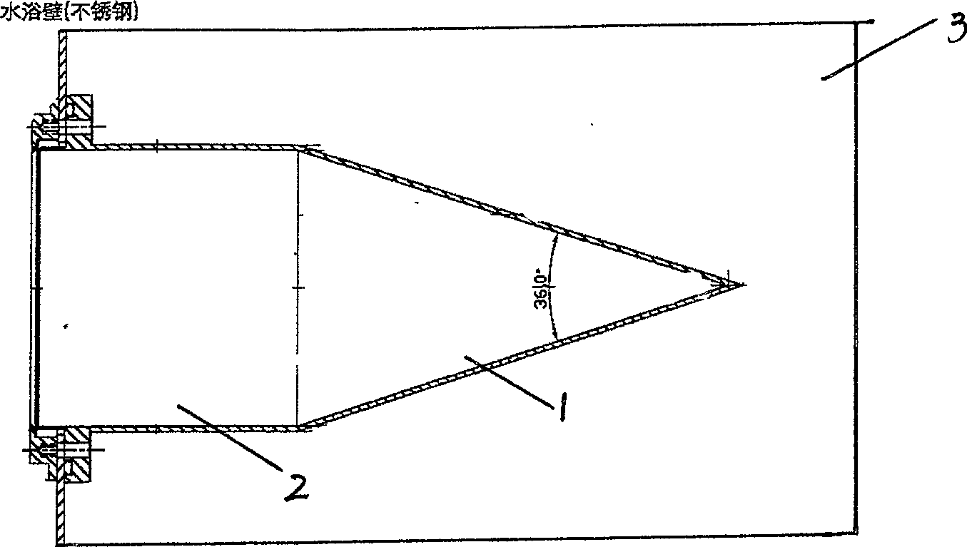 Conic cavity water bath black body source originated from absolute low temperature radiometer and its calibration method