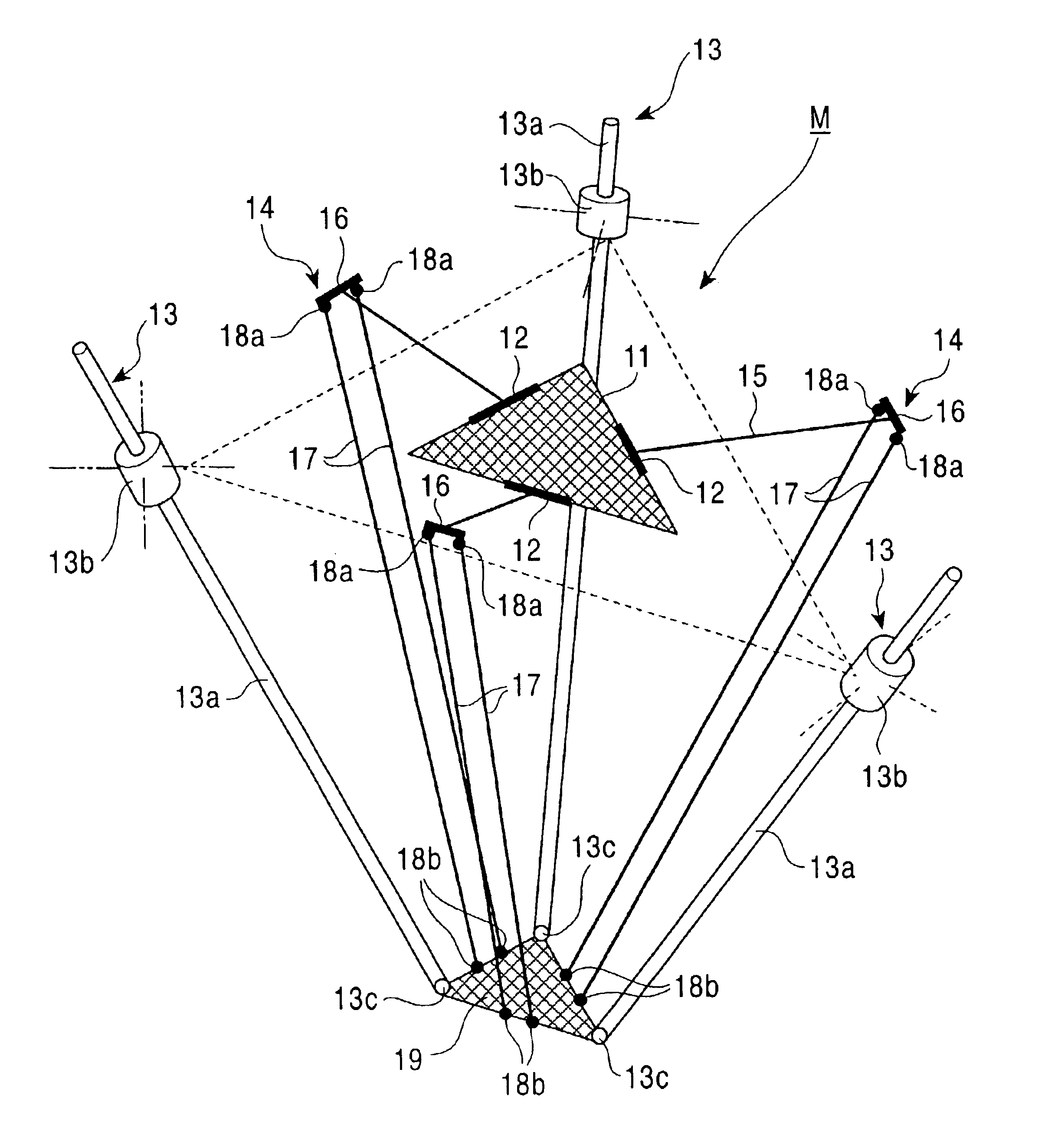 Parallel link manipulator and its control device