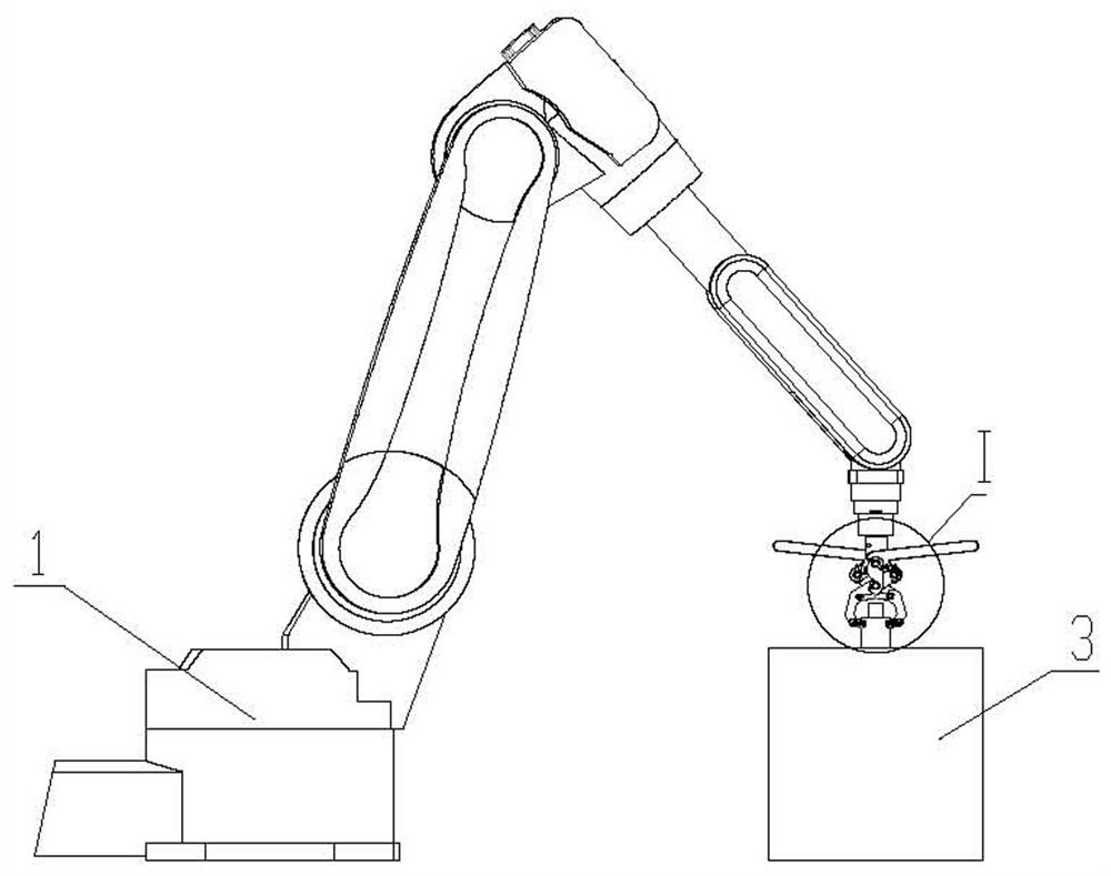 Workpiece clamping tool for intelligent robot