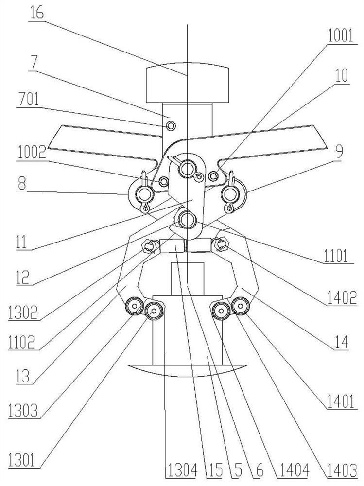 Workpiece clamping tool for intelligent robot