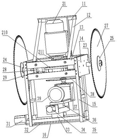 Cutting device for demi-carcass pork