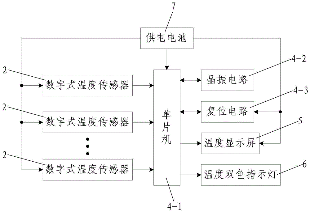 Temperature monitoring device for liquid of feeding bottle