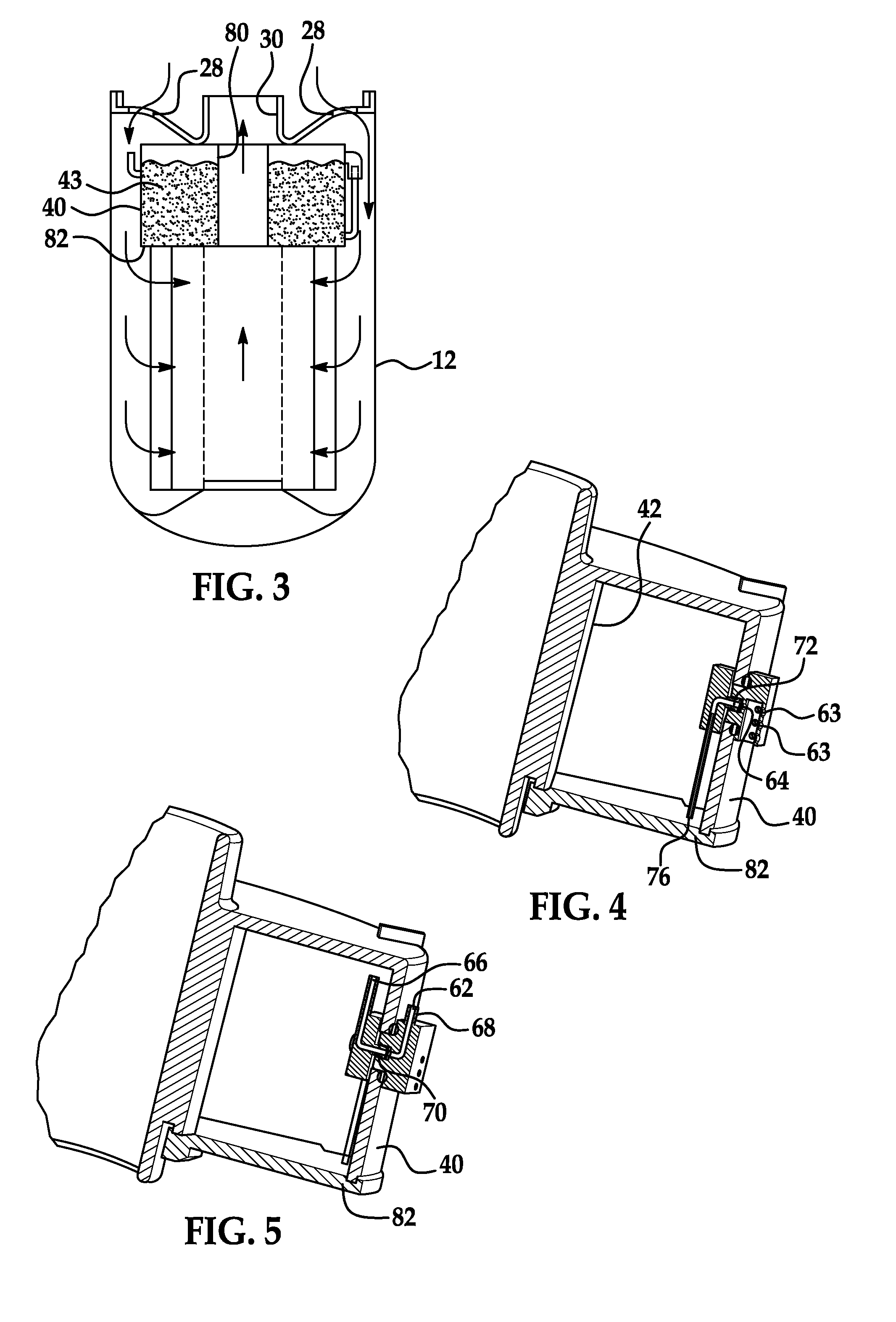 Additive dispersing filter and method of making