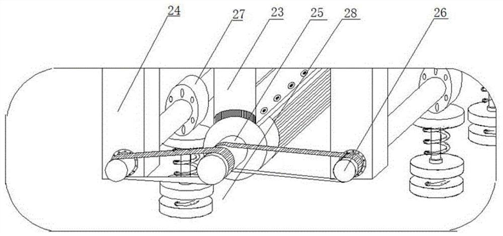 A construction road pavement foundation reinforcement device and its construction method