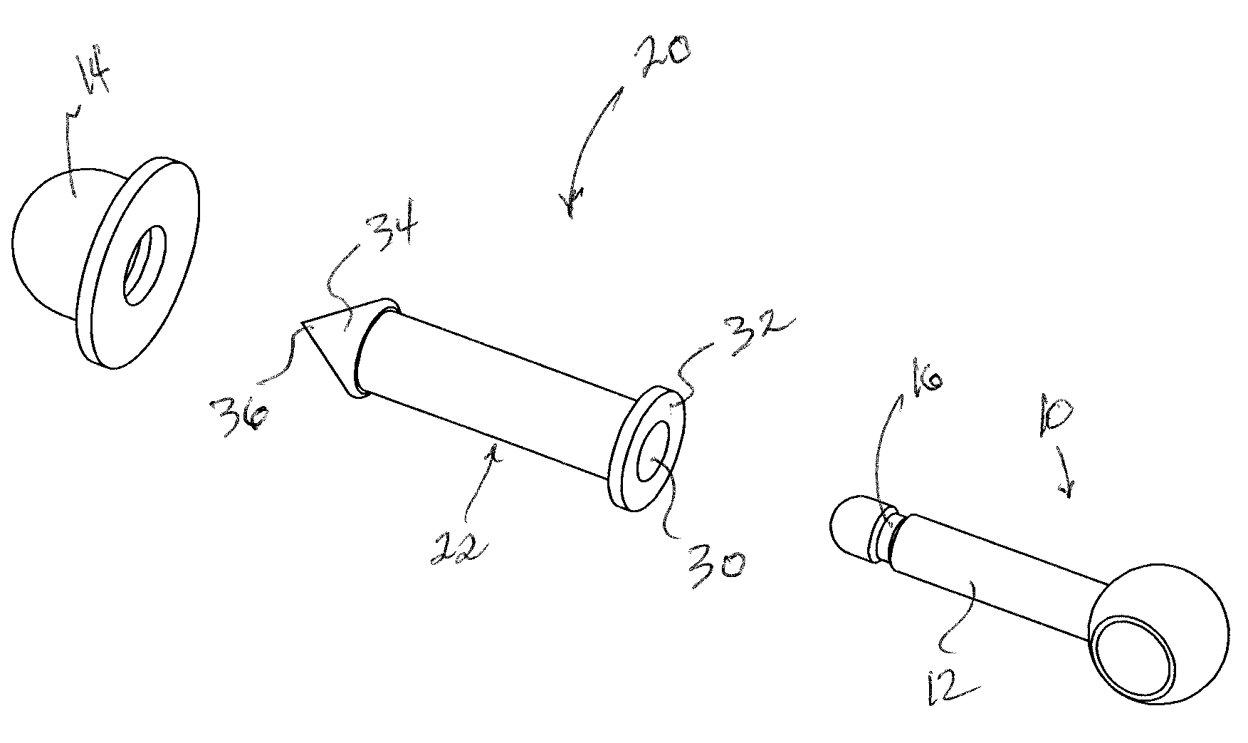 Ear Piercing Socket for Removable Starter Ear Rings