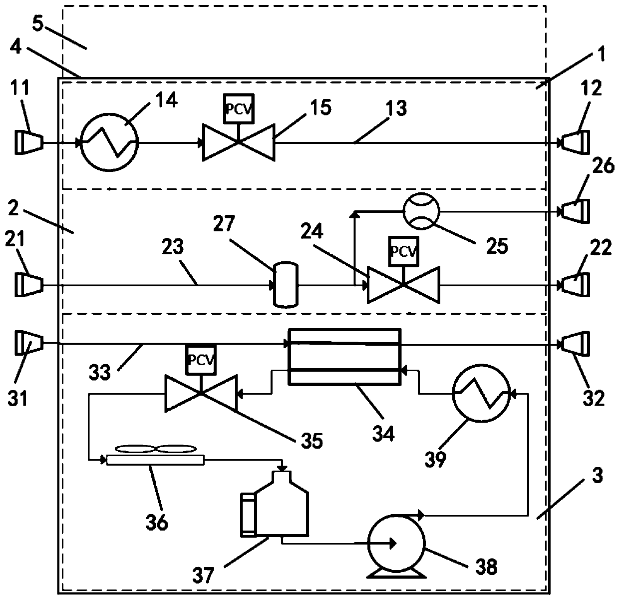 Auxiliary electric pile simulation device for fuel cell power generation system testing