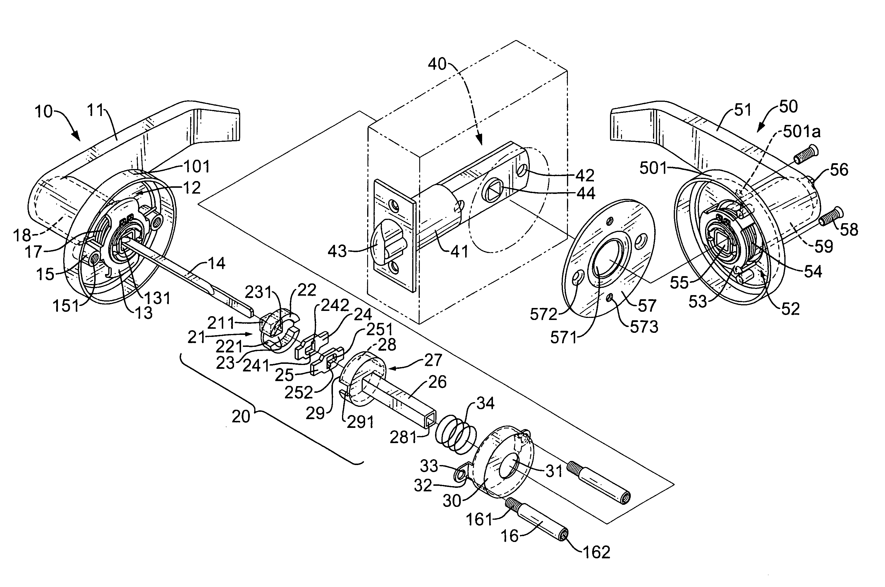 Doorknob with a lock