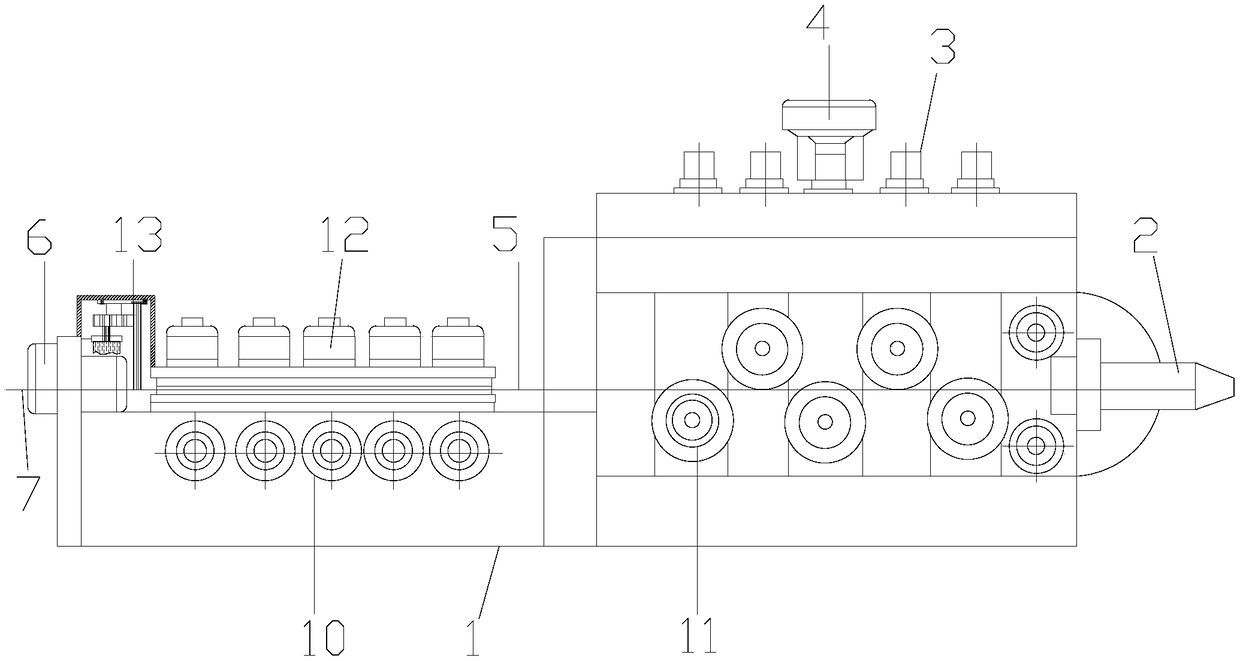 Square mattress spring machining machine