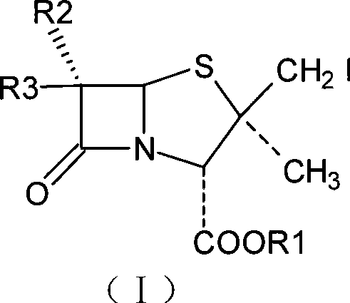 Penam iodide, preparation and use thereof