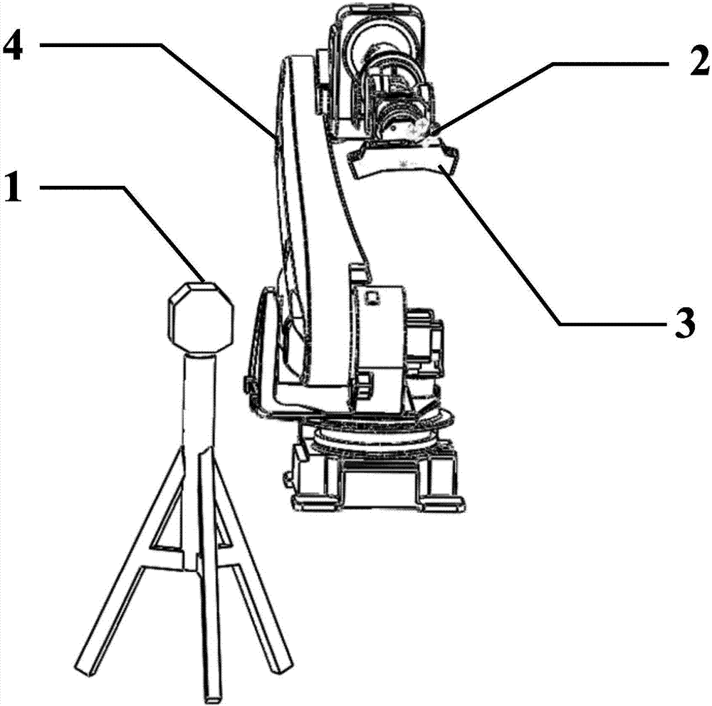 Optical measurement system and method for three-dimensional shape of large-scale complex curved surface member