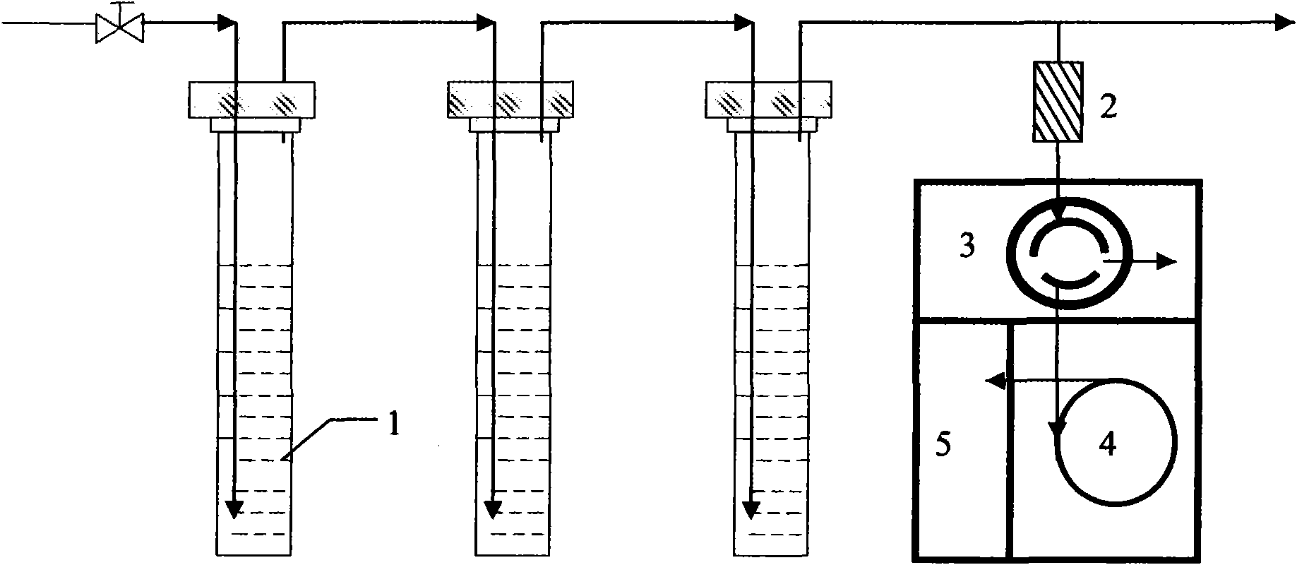 Copper salt absorption liquid for desorbing arsenic hydride from ethane and propene in gas phase and application thereof