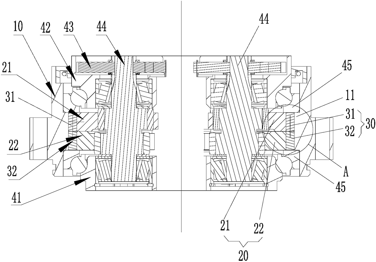 Speed reducer structure and robot with same