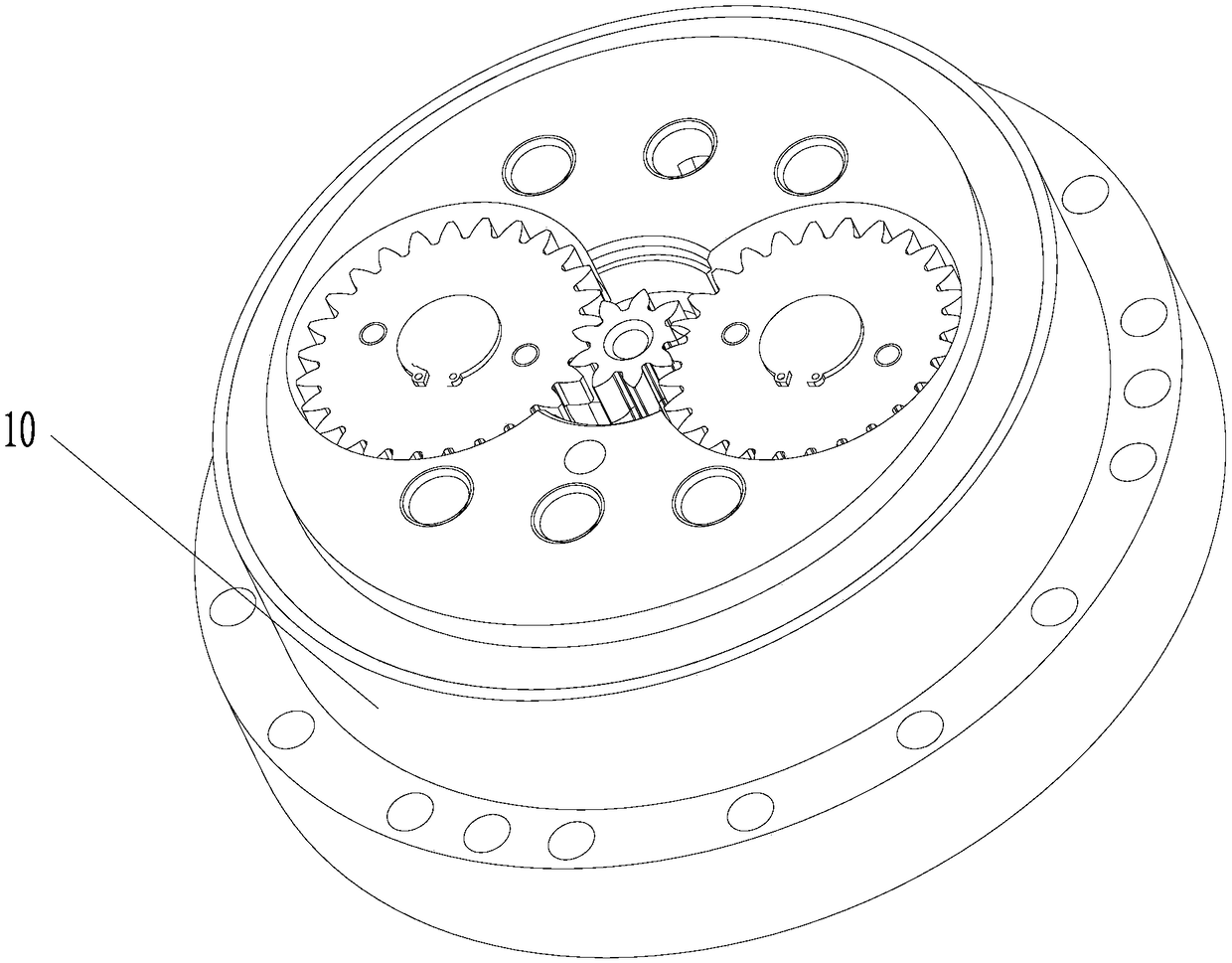 Speed reducer structure and robot with same