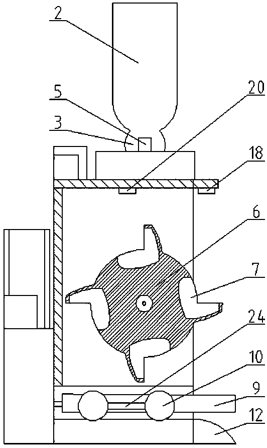 Automatic feeding device for sheep breeding