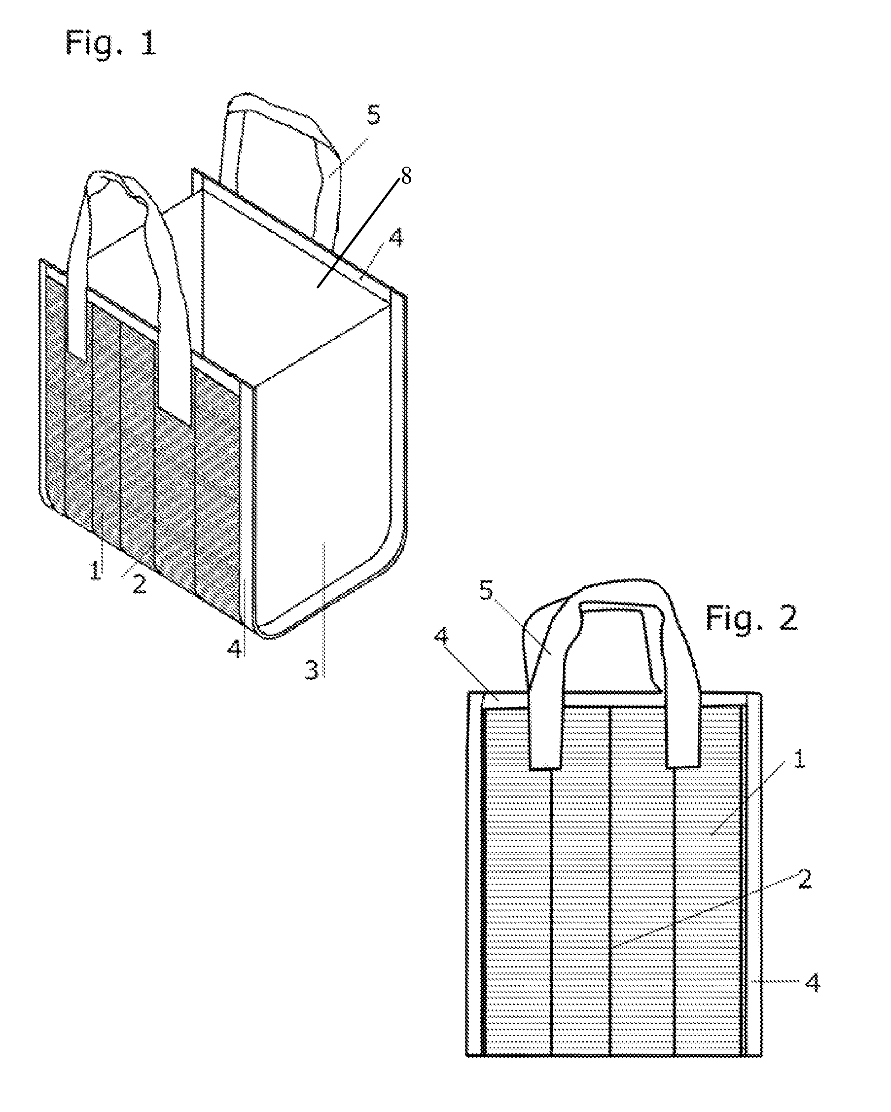 Foldable bamboo bag and method of constructing the same