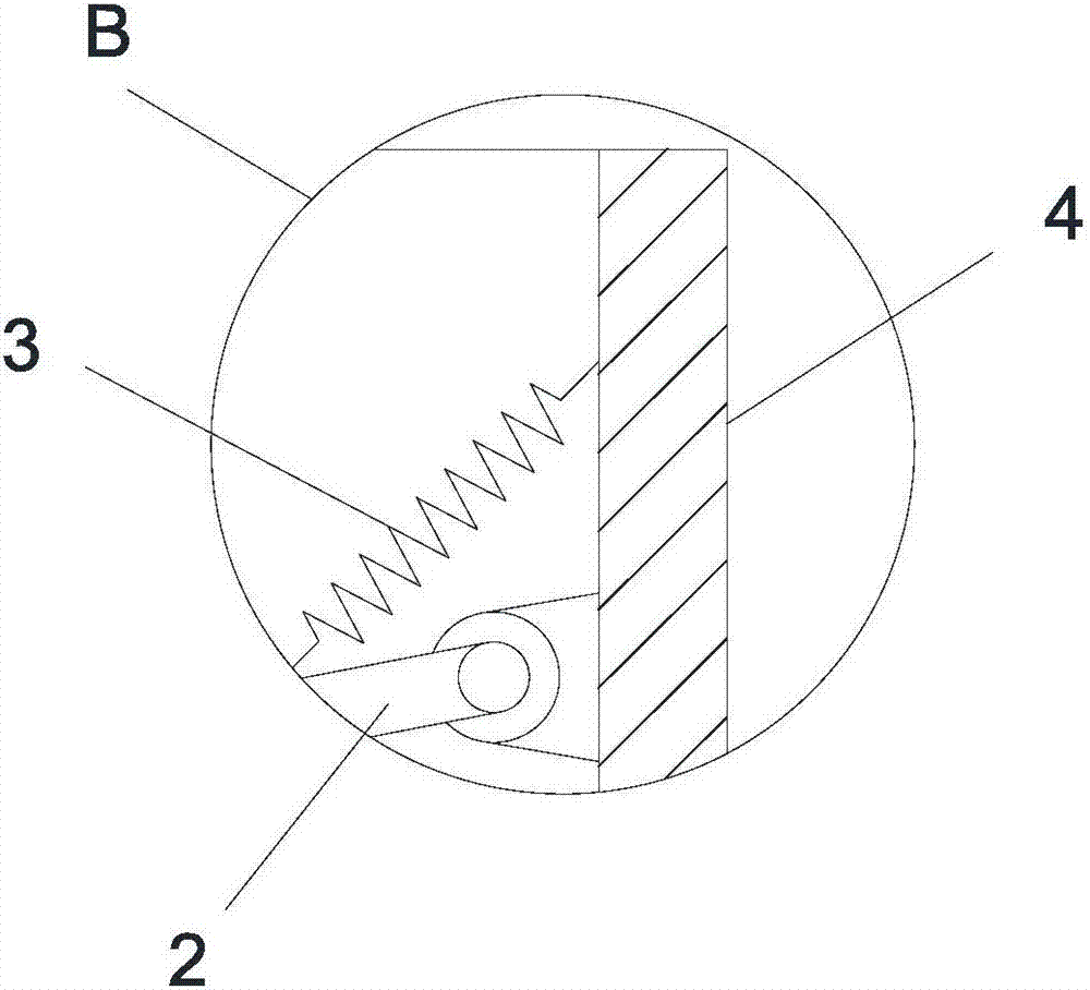 Efficient crushing device for construction waste