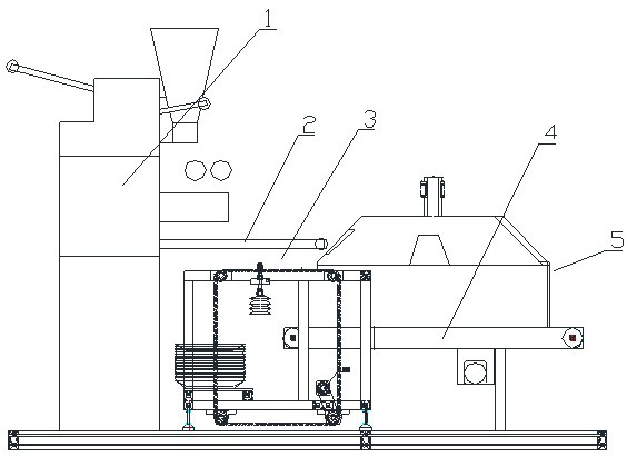 Full-automatic on-site dumpling preparing and catering system