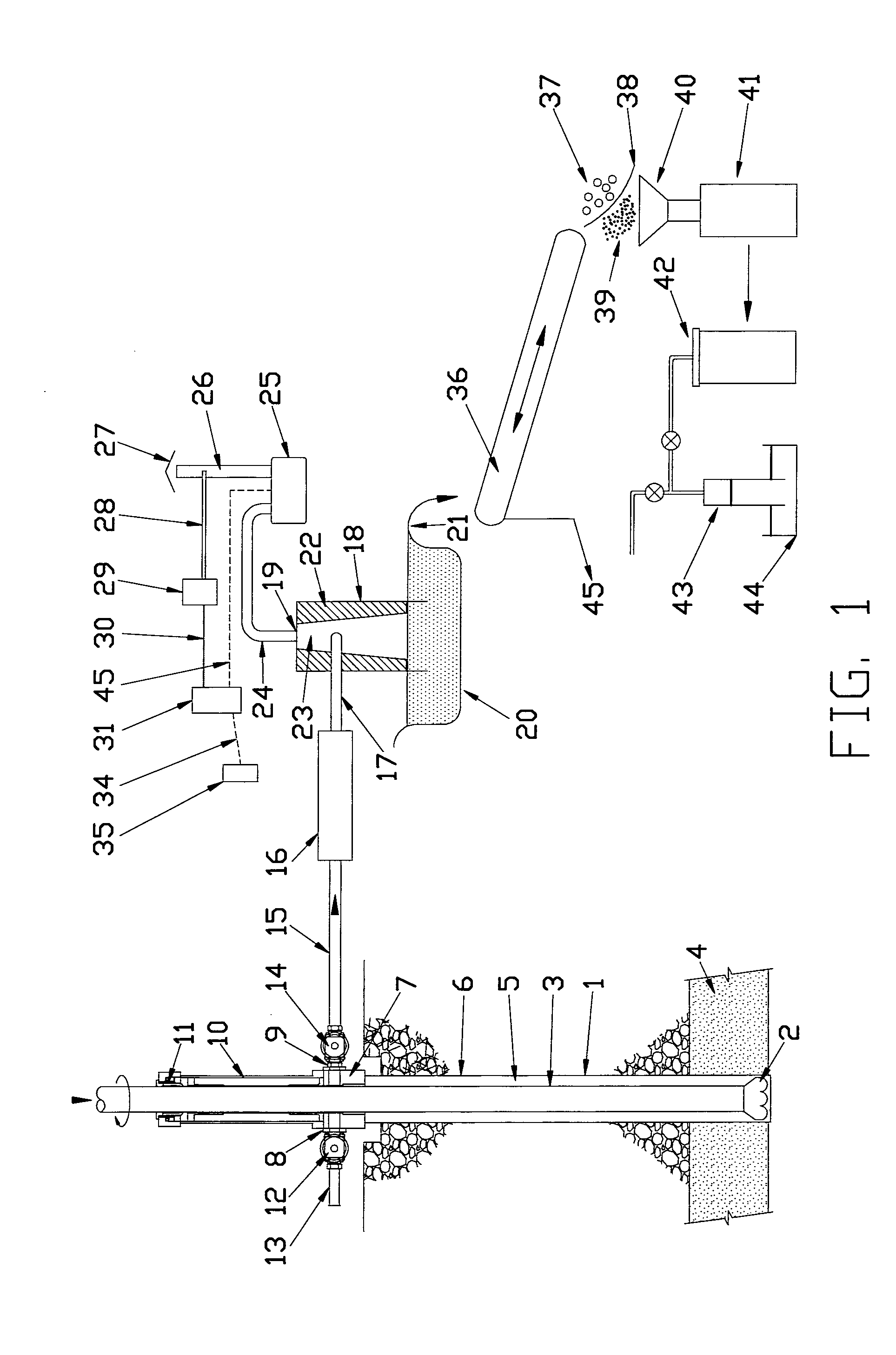 System for Analysing Gas From Strata Being Drilled Under High Mud Flows