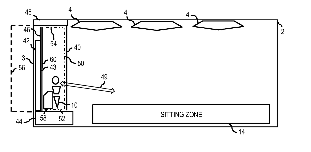 Transparent projection communication terminals