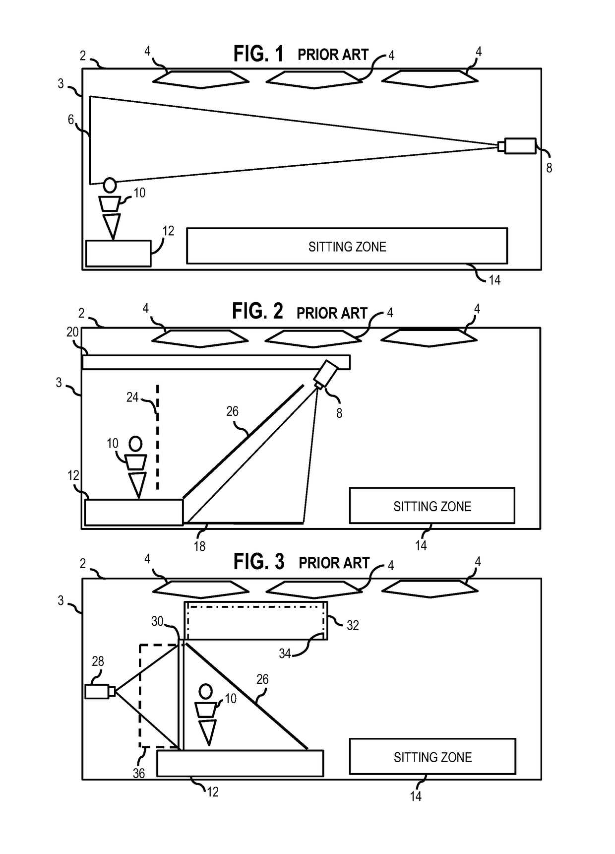 Transparent projection communication terminals