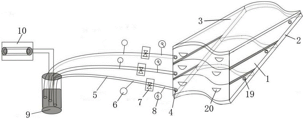 Unconformable overlap oil-gas reservoir physical simulation experimental device and experimental method