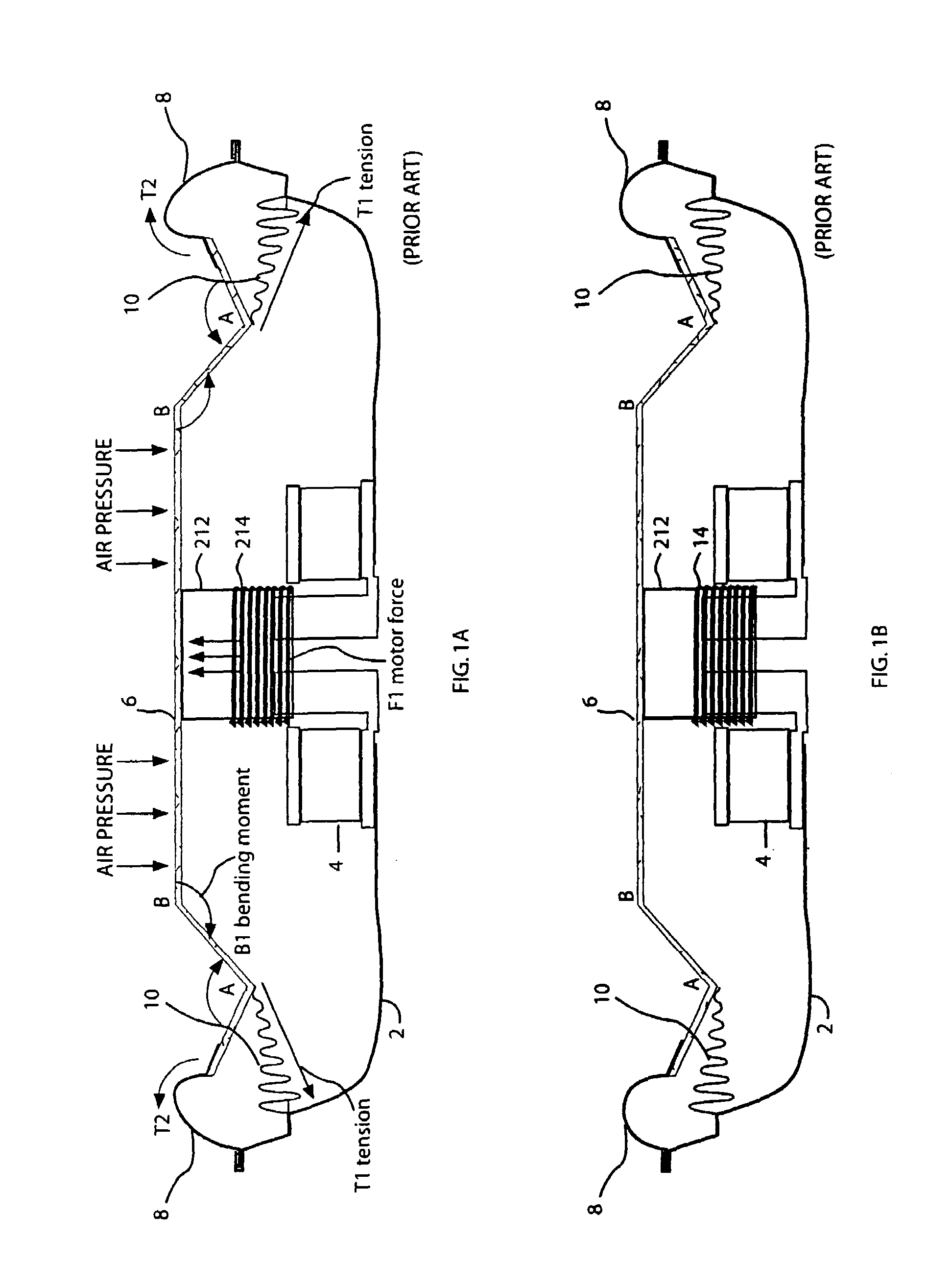 Method and audio speaker with minimization of wobble of the voice coil