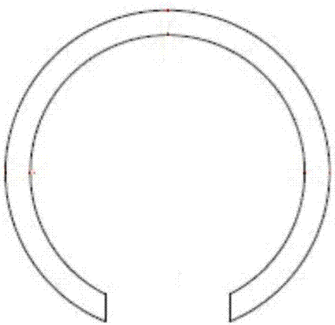 Novel anti-swinging ring of power transmission line anti-falling device