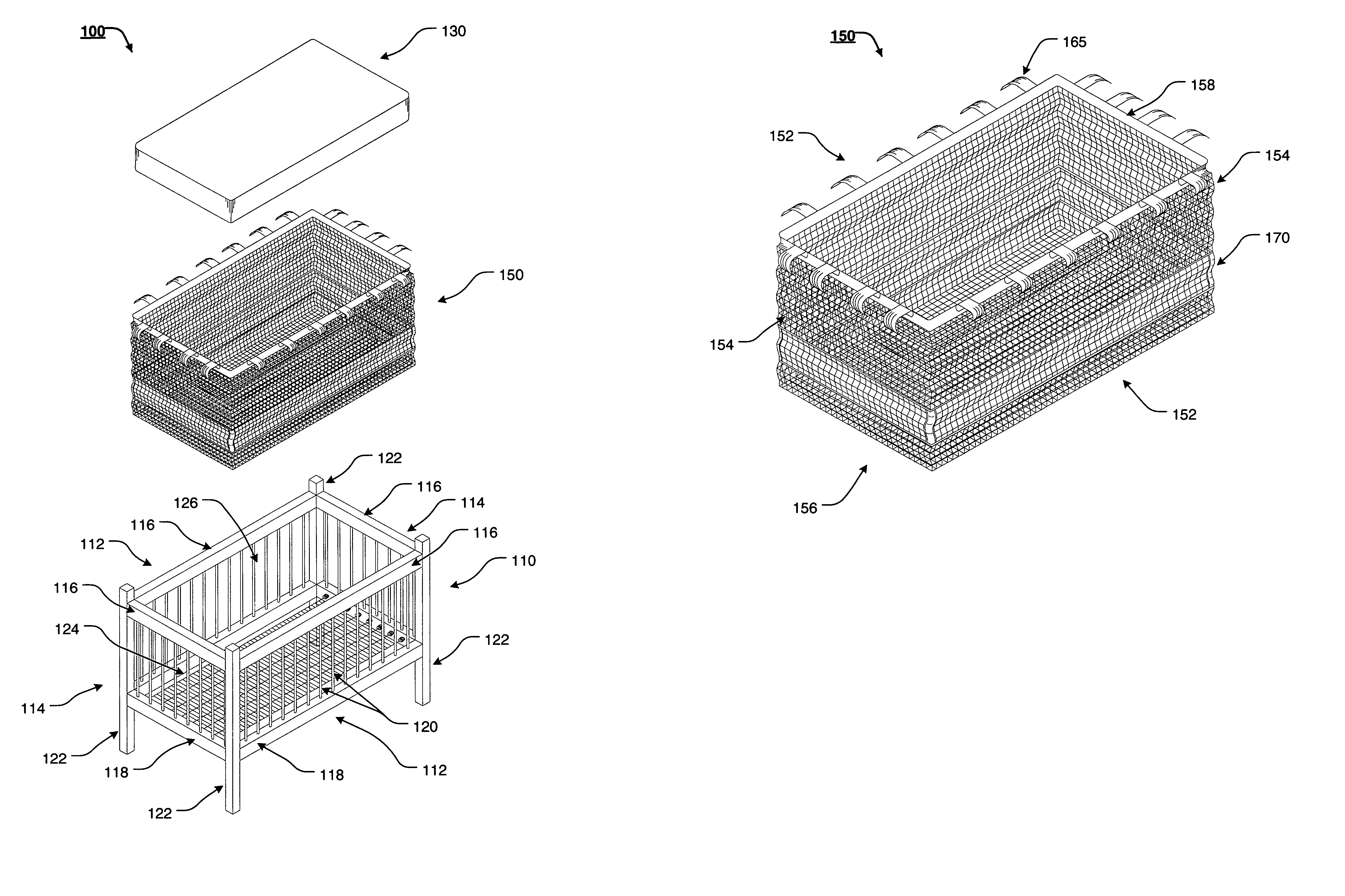 Crib safety net