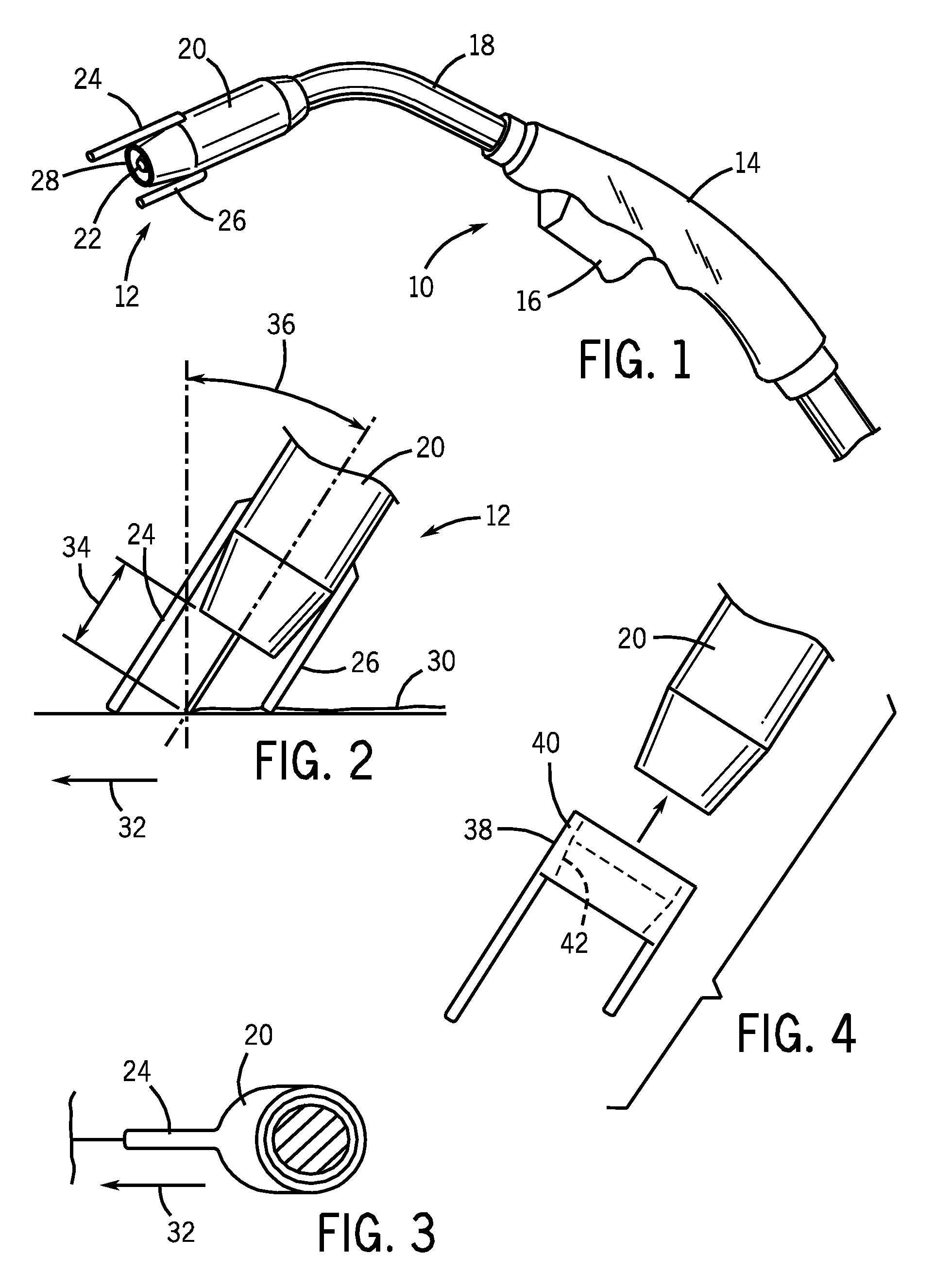 Positioning attachment for a welding torch