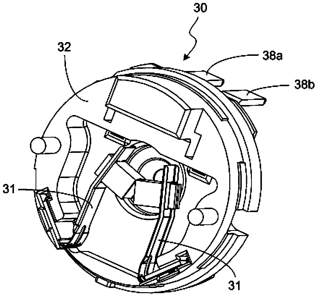 Washing pump for automobile windscreen wipers