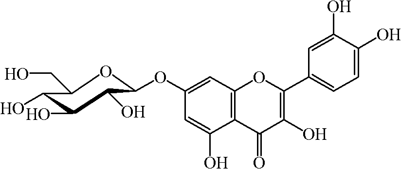 Application of flavane derivative