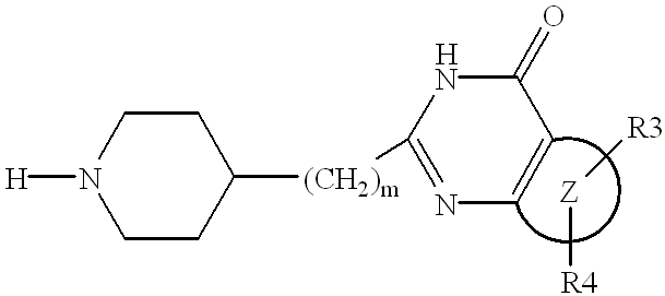 Substituted 2-(4-piperidyl)-4(3H)-quinazolinones and 2-(4-piperidyl)-4(3H)-azaquinazolinones