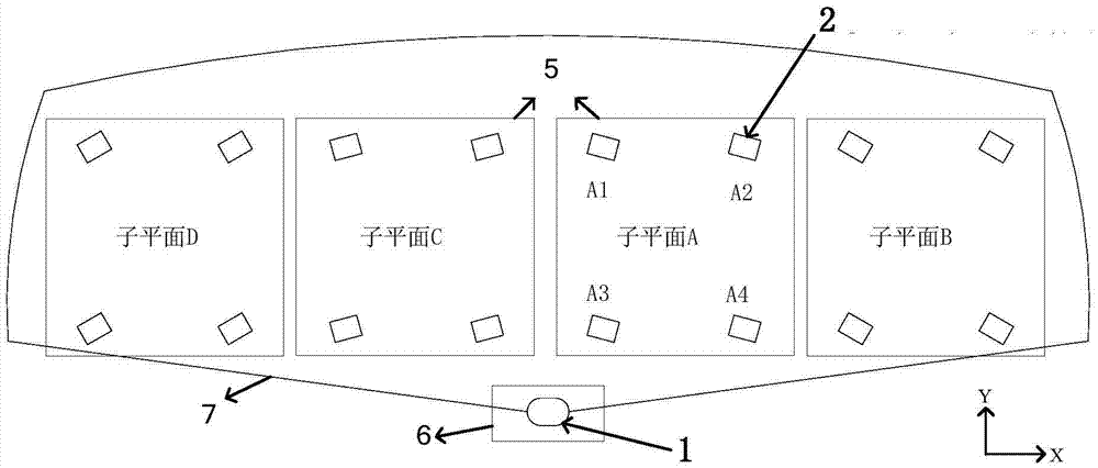 Measuring system and measuring method for large-scale plane directional variation