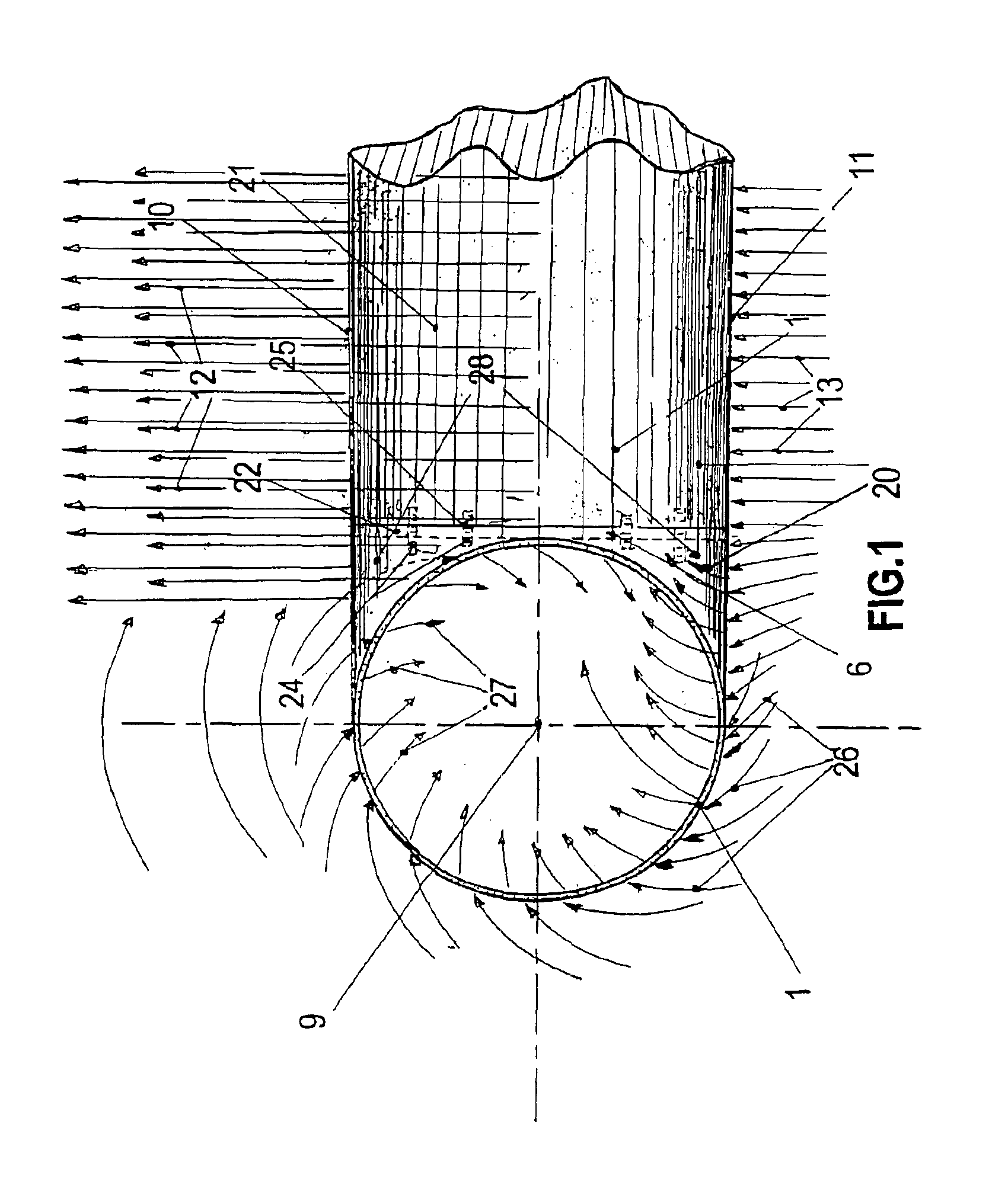 Cylindrical wing tip with helical slot