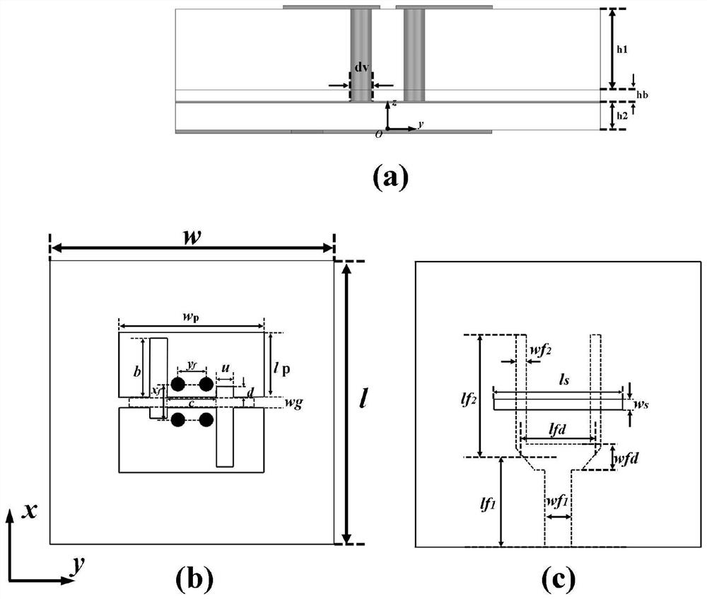 Broadband circularly polarized antenna array based on asymmetric slotted rectangular patch