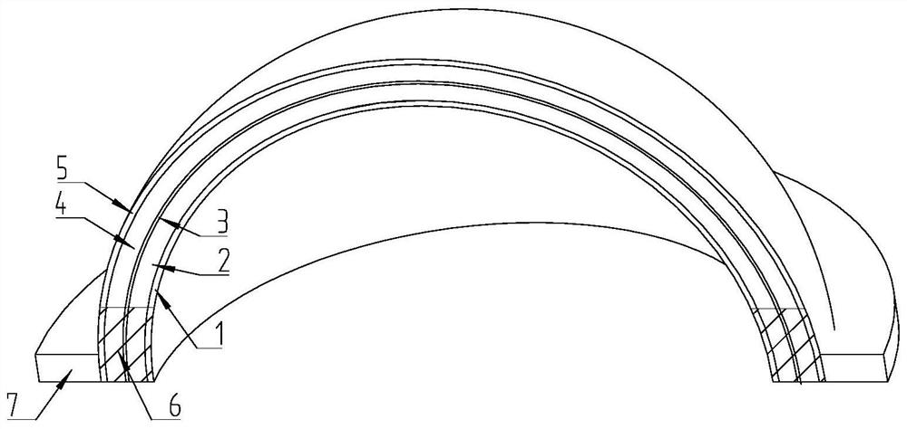 Vacuum wave-transparent radome with multi-layer structure