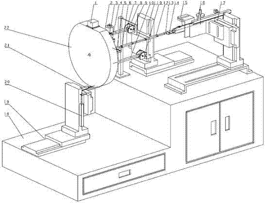 Positional parameter testing experiment table for front suspension with double cross arms