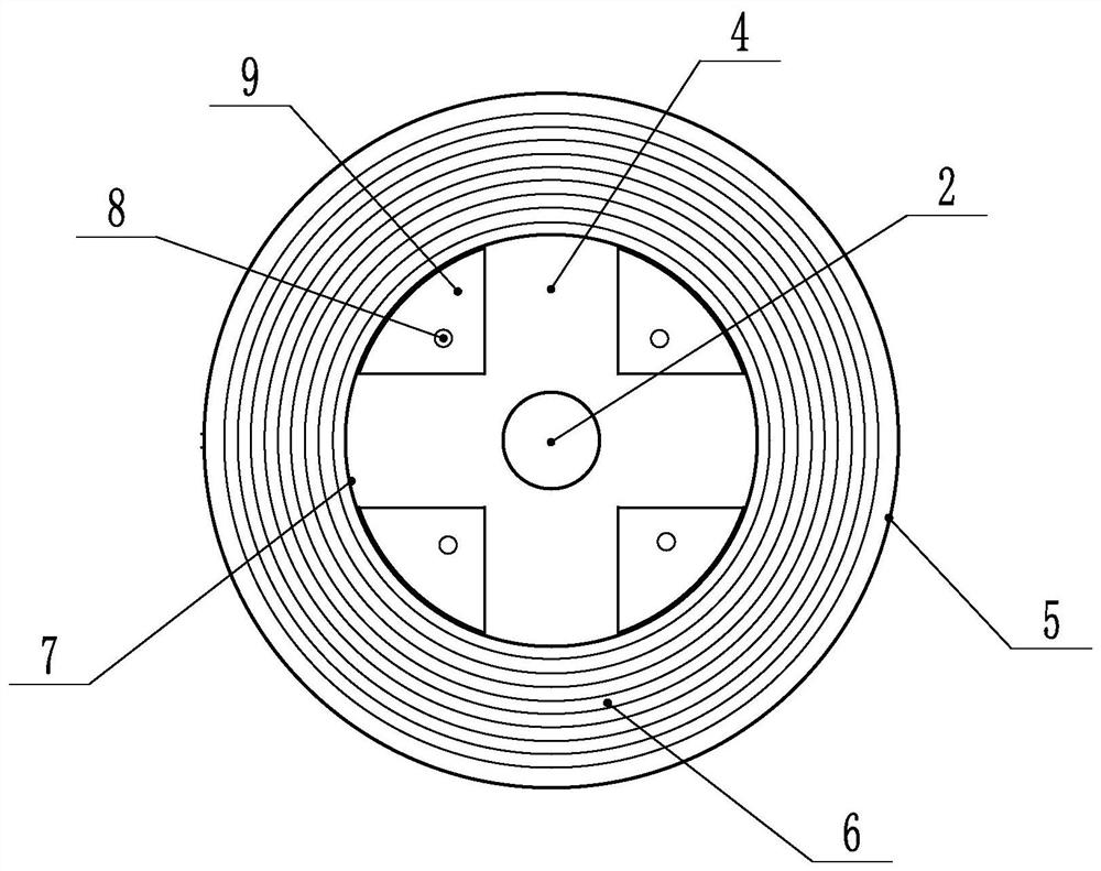 Packaging paper pad for copper coil pipe