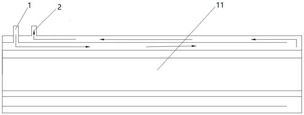 Crystallizer, copper melting furnace and copper-clad steel production line with copper melting furnace