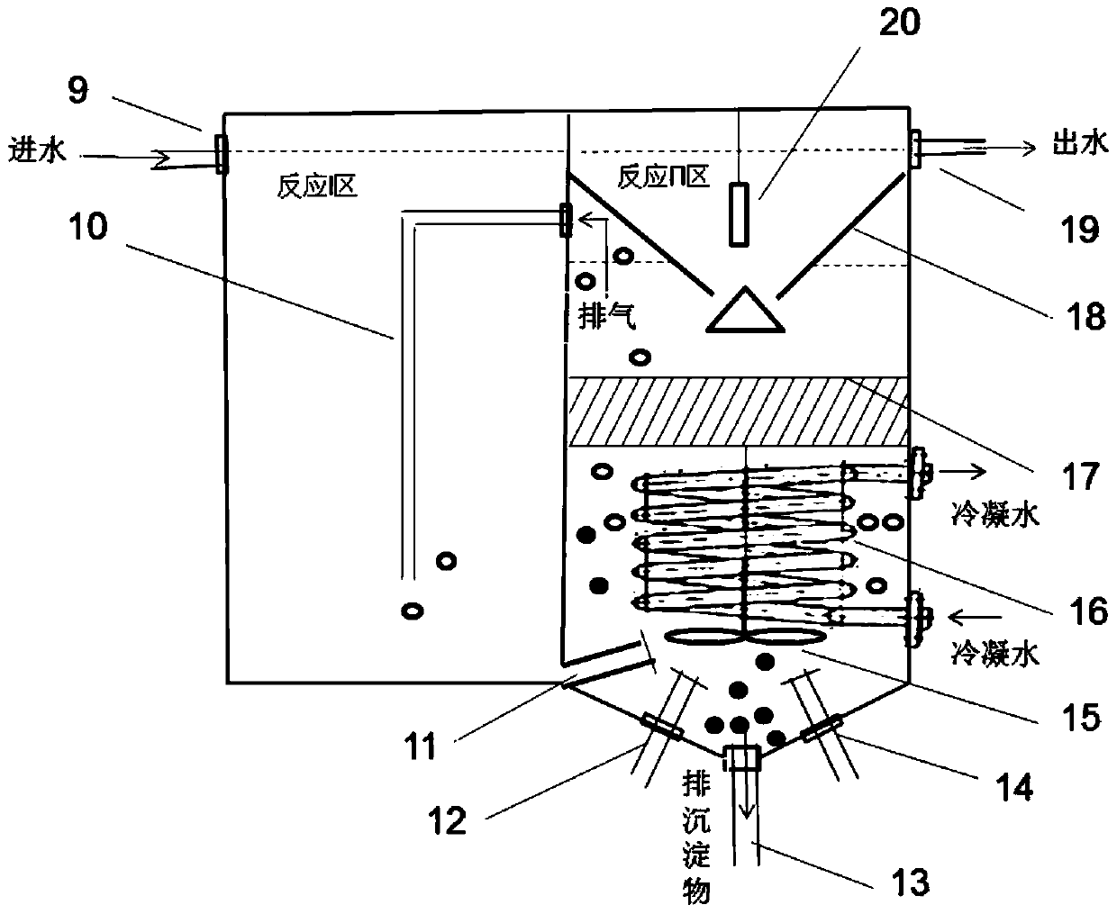 Condensation mother liquid waste water pretreatment and resource system and method in compound neutralization reactor in disperse blue 56 production process