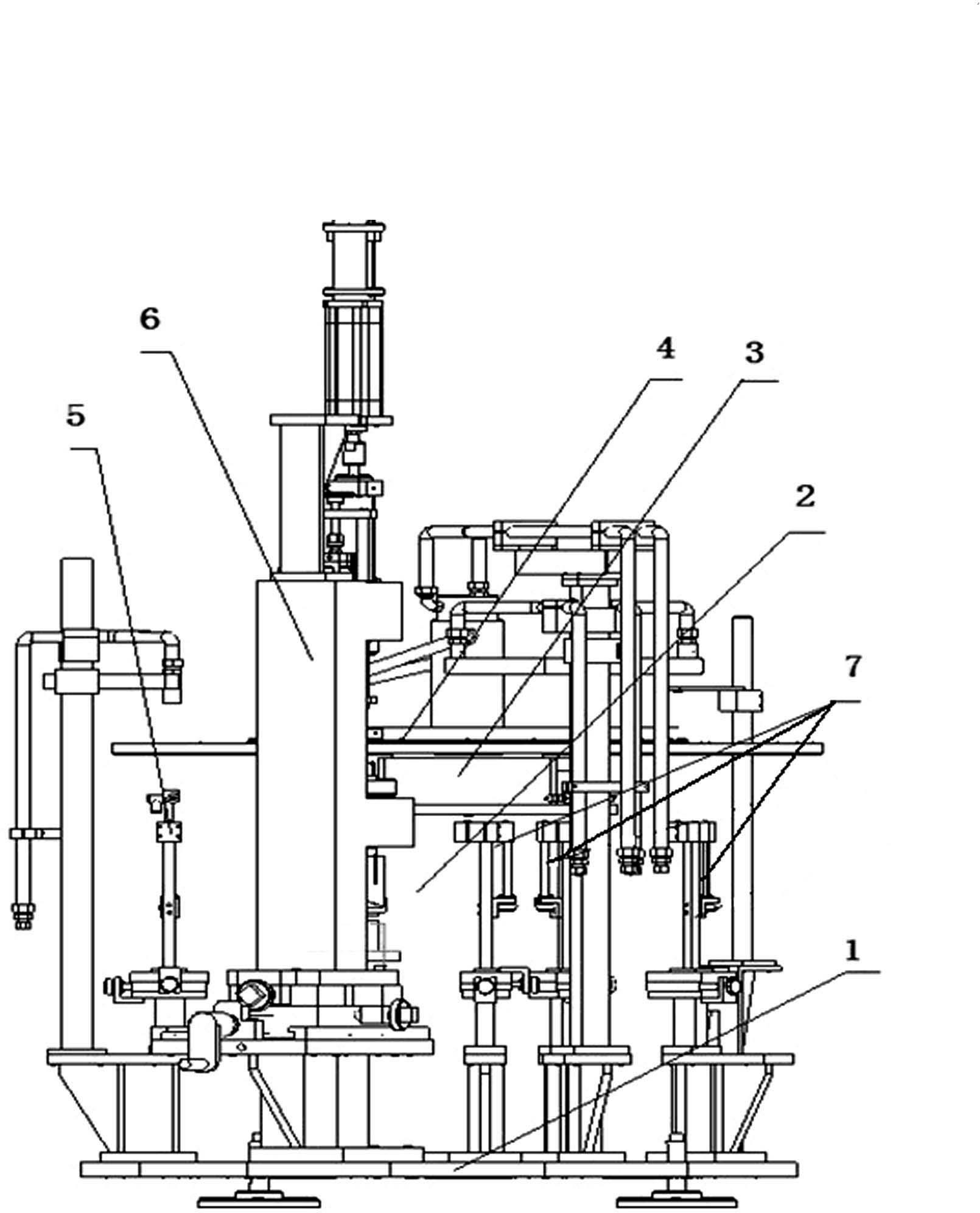 Glass spotlight cup light source mounting hole forming equipment