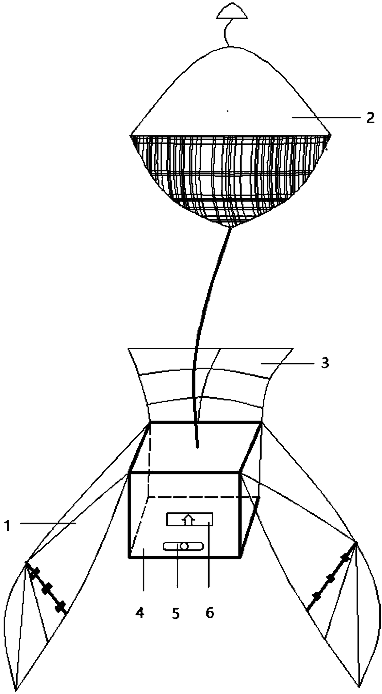 Flapping wing landing backpack