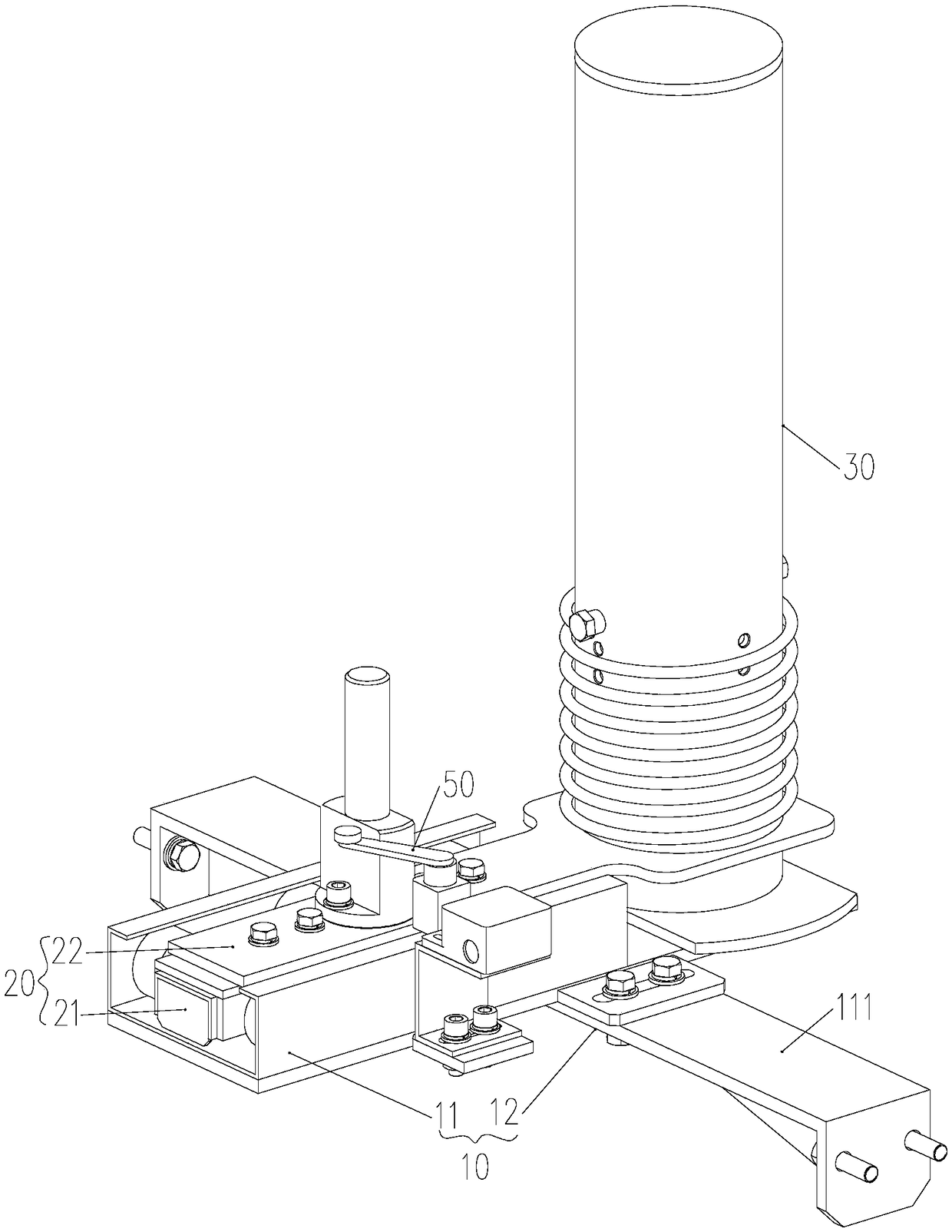 Press machine anti-falling safety device and press machine with same